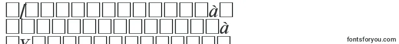 RiccioneSerialRegularitalicDb-Schriftart – bengalische Schriften